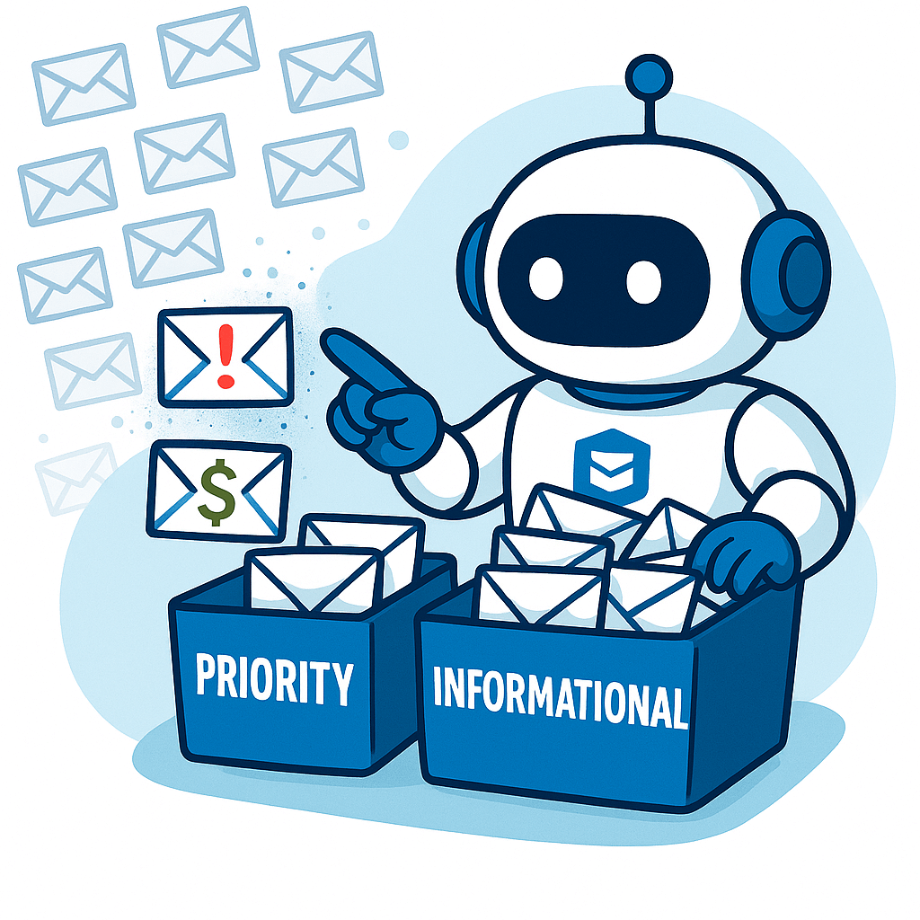 Email management illustration